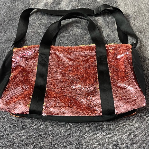 Justice Sequin Cheer bag black and Pink. - Picture 3 of 7